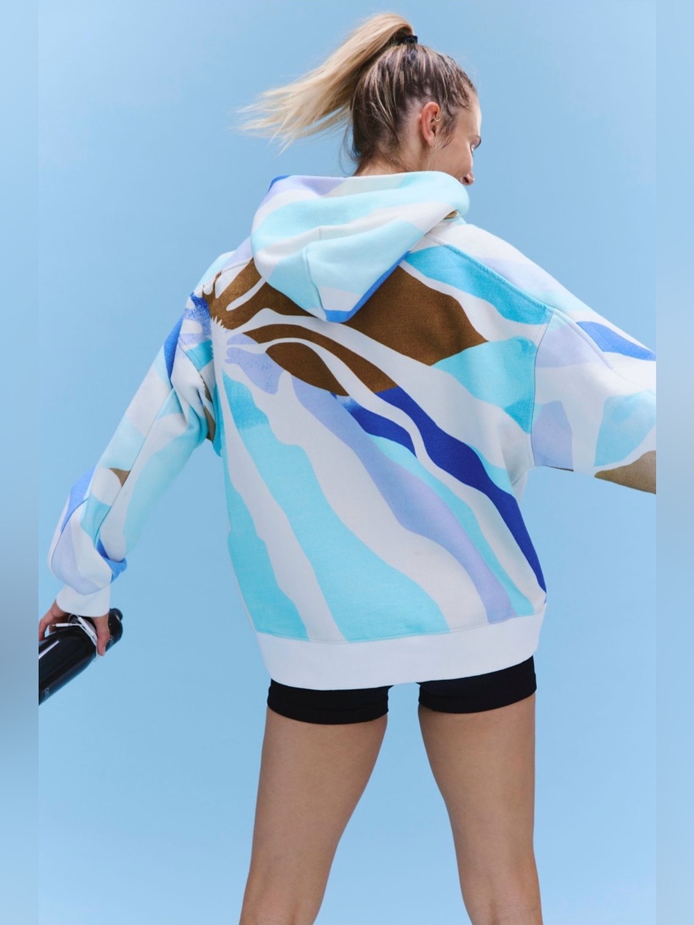 Free People Movement A Cut Above Printed Hoodie - Picture 2 of 8